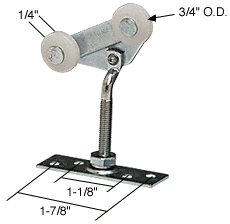 C.R. Laurence CRL 3/4&quot; Tandem Nylon Wardrobe Roller for Harvey | N6527