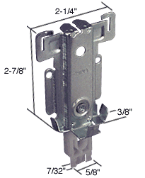 C.R. Laurence CRL Bottom Wardrobe Door Guide for Acme | N6551