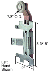 C.R. Laurence 7/8&quot; Nylon Bi-Pass Wardrobe Roller for Cox | N6552