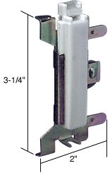 C.R. Laurence CRL 2&quot; Wardrobe Door Bottom Guide - Cox | N6553