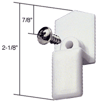 C.R. Laurence Side Mount Wardrobe Door Guide | N6558