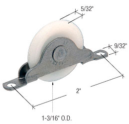 C.R. Laurence CRL Nylon Ball Bearing Sliding Door Roller - Package | N6690