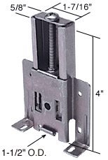 C.R. Laurence 1-1/2&quot; Plastic Mirror Wardrobe Door Roller for Cox | N6817