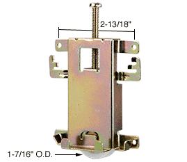 C.R. Laurence CRL 1-7/16&quot; Nylon B.B. Mirror Wardrobe Door Roller | N6820