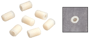 C.R. Laurence CRL 1/2&quot;-13 x 1&quot; Thread Protecting Nylon Allen Screws for the HRS System - Box of 100 | NAS12X1