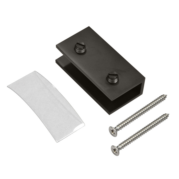 Glass Clamp for Fixed Panels, No-Drill | NDC40RB