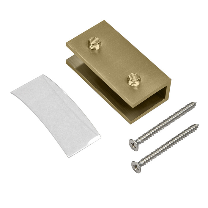 Glass Clamp for Fixed Panels, No-Drill | NDC4BBRZ