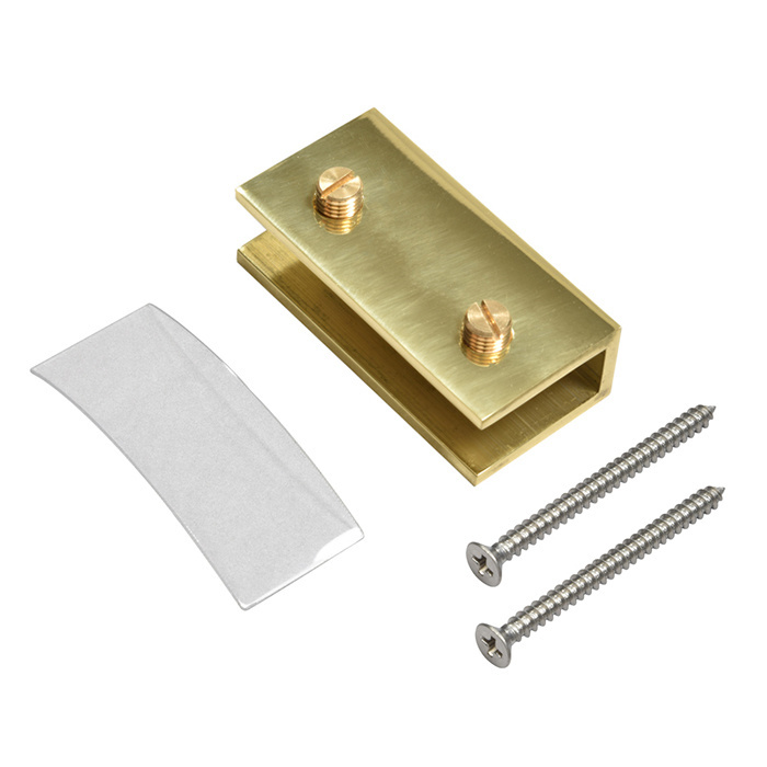 Glass Clamp for Fixed Panels, No-Drill | NDC4BR
