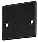 C.R. Laurence CRL Black End Cap for Wide &quot;U&quot; Channel for 3/4&quot; Glass | NH3ECBL