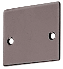 C.R. Laurence CRL Dark Bronze Anodized End Cap for Wide &quot;U&quot; Channel for 3/4&quot; Glass | NH3ECDU