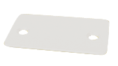 C.R. Laurence CRL Brite Anodized End Cap for NH2 Wide &quot;U&quot; Channel for 3/8&quot; or 1/2&quot; Glass | NHECBA