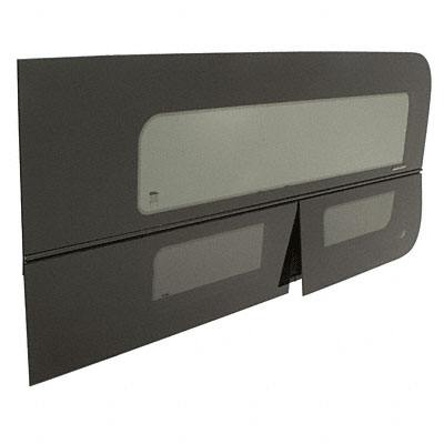 CRL 2012+ Nissan NV &#39;All-Glass&#39; Look Dual-Vent Passenger Side Sliding Door Window | FW805R