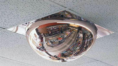 18&quot; Polycarbonate 360 Degree 2x2 Drop-in Full Dome Mirror | ONV18TB2PC