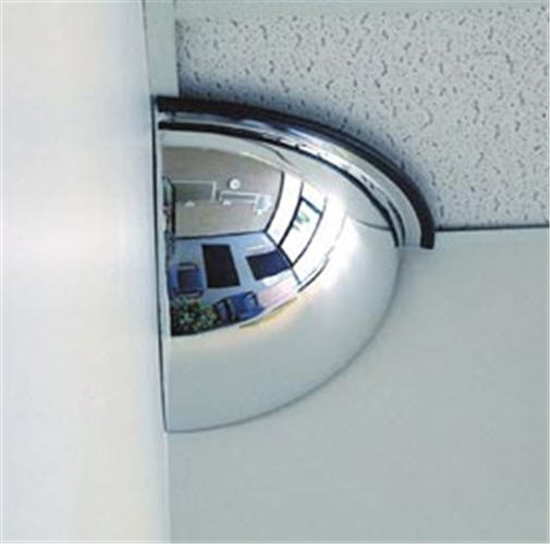 26&quot; 90 Degree Polycarbonate Quarter Dome Mirror | ONV9026PC