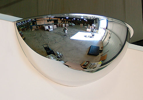 36&quot; 180 Degree Acrylic Half Dome Mirror with Plastic Back | ONV18036PB