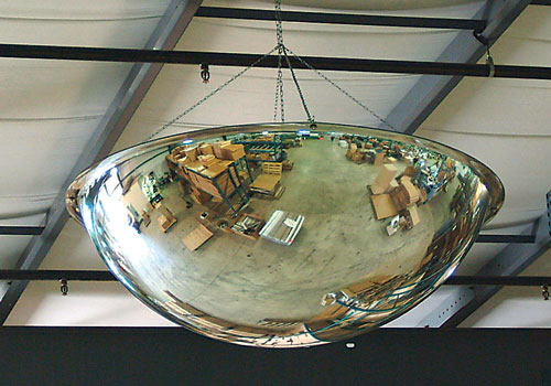 36" 360 Degree Acrylic Full Dome Mirror with Hardboard Back