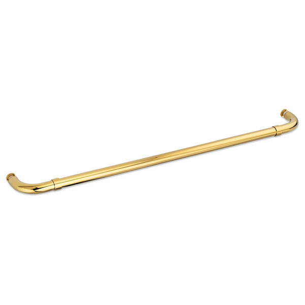 Opus II 24&quot; Cuttable Single-Sided Towel Bar without Rosettes - Polished Brass | S24SNGTBPB
