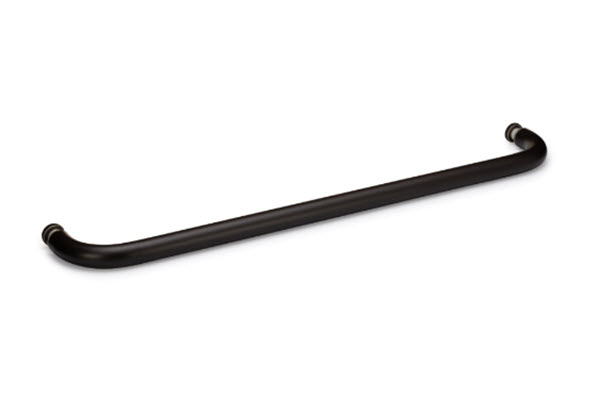 Opus II 24&quot; Cuttable Single-Sided Towel Bar without Rosettes - Oil Rubbed Bronze (Medium) | S24SNGTBORBM
