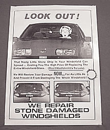 C.R. Laurence CRL Windshield Repair Counter Top Display Poster | P0PWP5