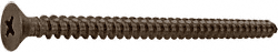 CRL Oil Rubbed Bronze #10 x 3&quot; Wall Mounting Flat Head Phillips Sheet Metal Screw - Package | P1030RB