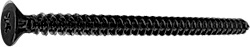 CRL Matte Black  #10 x 3&quot; Wall Mounting Flat Head Phillips Sheet Metal Screw - Package | P103MBL