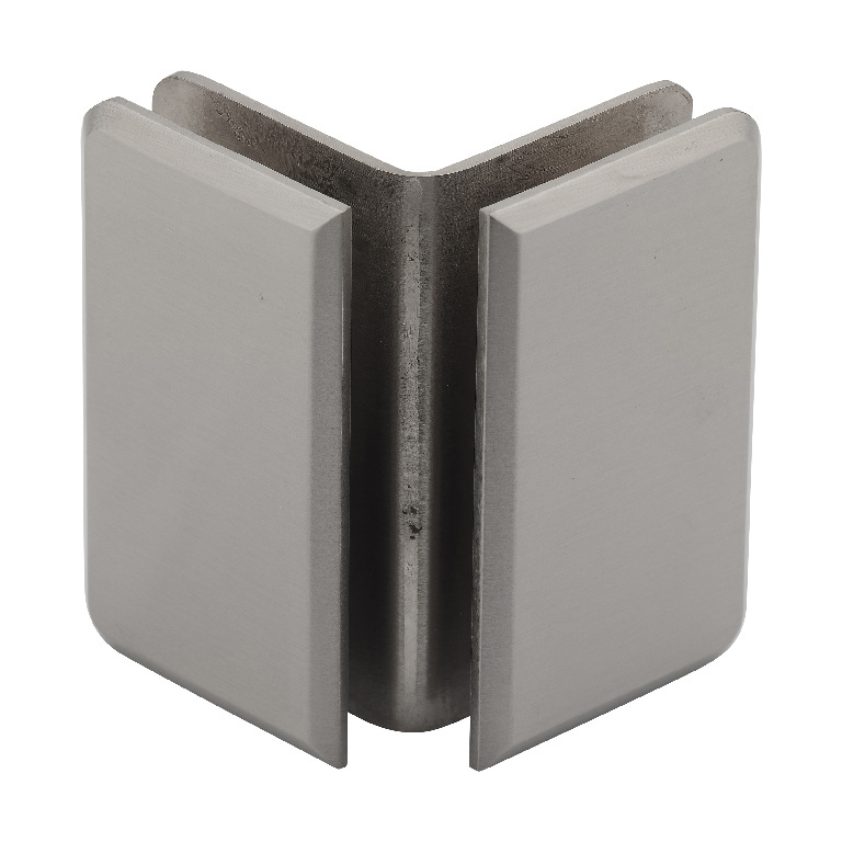 CRL Brushed Nickel Pinnacle and Prima Series Glass-to-Glass Bracket | P1090BN