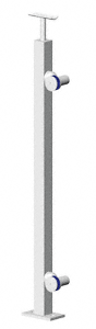 C.R. Laurence CRL 36&quot; Polished Stainless P1 Series End Post Railing Kit | P136EPS