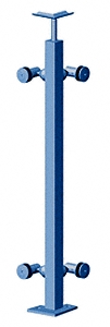 C.R. Laurence CRL 36&quot; Custom Finish P1 Series Corner Post Railing Kit | P136LC