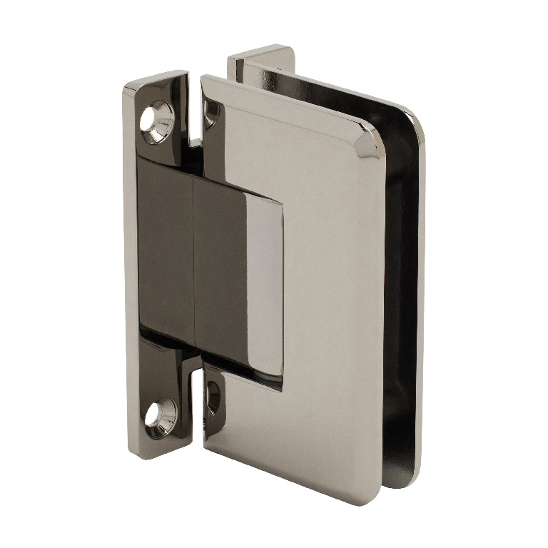 CRL Pinnacle 037 Series Gun Metal Wall Mount Full Back Plate Standard Hinge | P1N037GM
