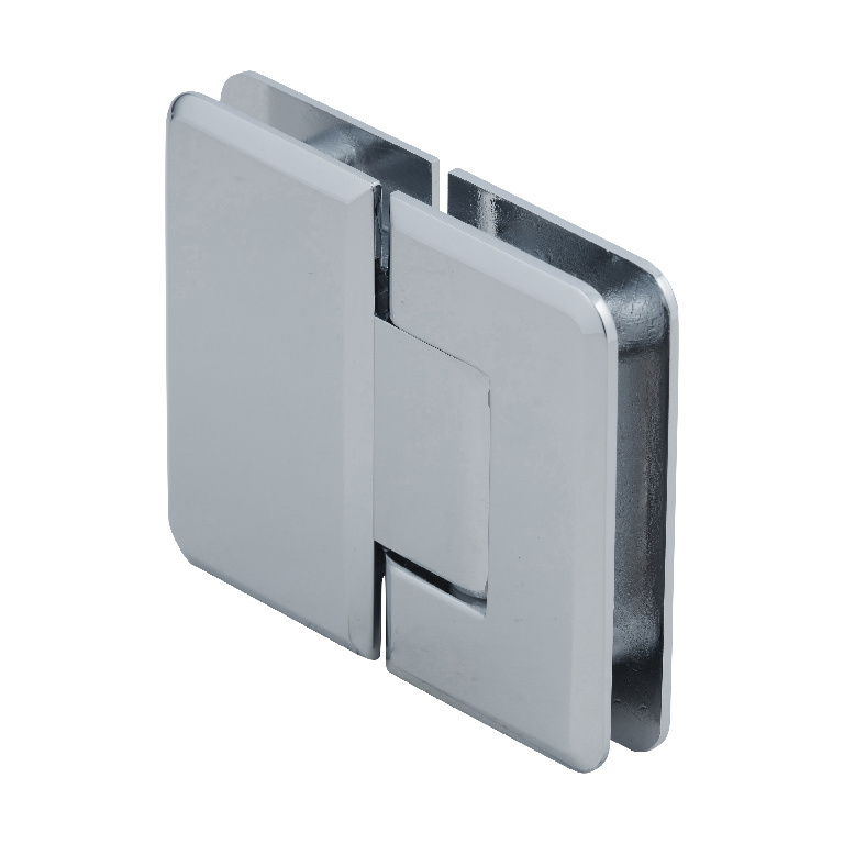 CRL Pinnacle 180 Series Polished Chrome 180&amp;#186; Glass-To-Glass Standard Hinge | P1N180CH