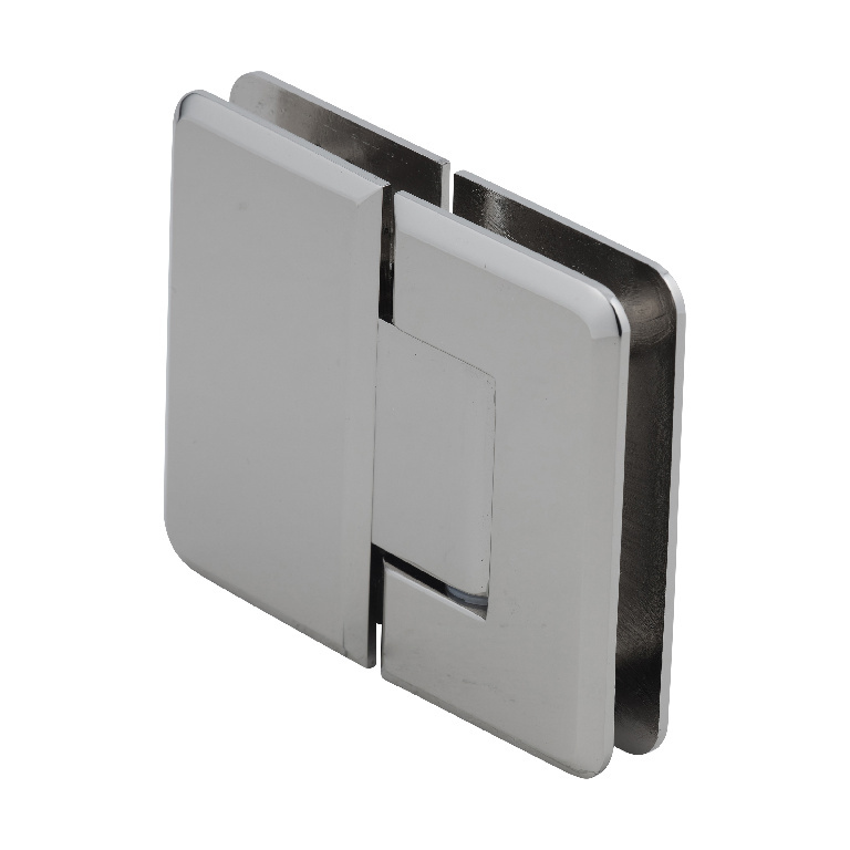 CRL Pinnacle 180 Series Polished Nickel 180&amp;#186; Glass-To-Glass Standard Hinge | P1N180PN