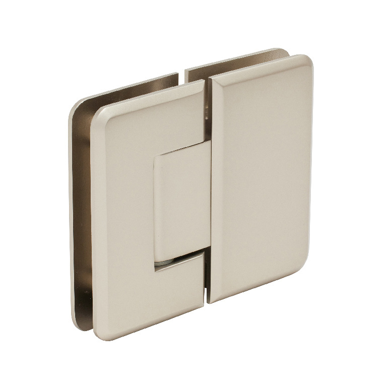 CRL Pinnacle 180 Series Satin Nickel 180&amp;#186; Glass-To-Glass Standard Hinge | P1N180SN