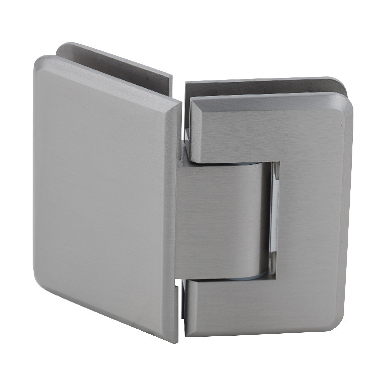 CRL Pinnacle 345 Series Brushed Nickel Adjustable 135&amp;#176; Glass-to-Glass Hinge | P1N345BN