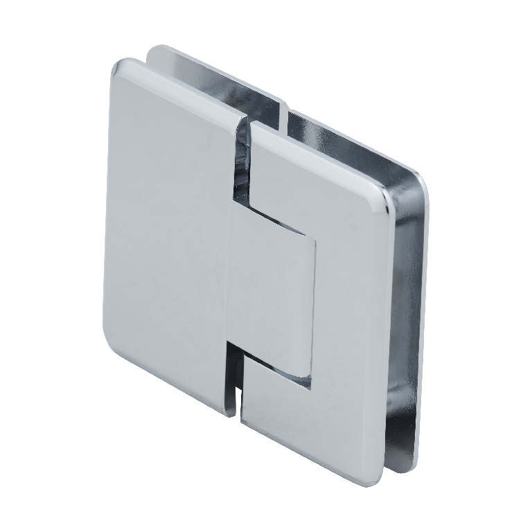 CRL Pinnacle 380 Series Polished Chrome Adjustable 180&amp;#176; Glass-to-Glass Hinge | P1N380CH