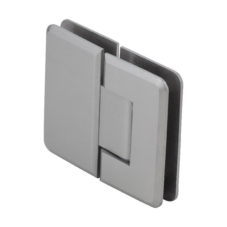 CRL Pinnacle 580 Series Brushed Nickel 180&amp;#186; Glass-To-Glass Hinge with 5&amp;#186; Offset | P1N580BN