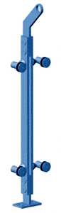 C.R. Laurence CRL 36&quot; Custom Finish P2 Series 180 Degree Center Post Railing Kit | P236CC