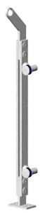 C.R. Laurence CRL 36&quot; Polished Stainless P2 Series End Post Railing Kit | P236EPS