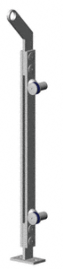 C.R. Laurence CRL 42&quot; Brushed Stainless P2 Series End Post Railing Kit | P242EBS