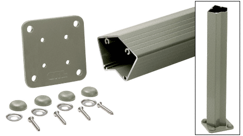 C.R. Laurence CRL 200, 300, 350, and 400 Series Beige Gray 36&quot; Long 135 Degree Surface Mount Post Kit | P536KBGY