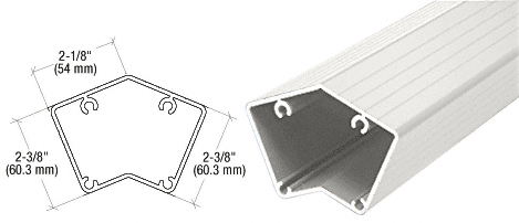 C.R. Laurence CRL 200, 300, 350, and 400  Series Sky  White 36&quot; Long 135 Degree Post | P536W