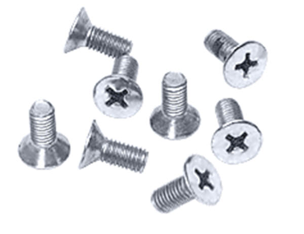 CRL Brushed Satin Chrome Phillips 6 mm x 12 mm Cover Plate Flat Head Screws - Package | P612BSC