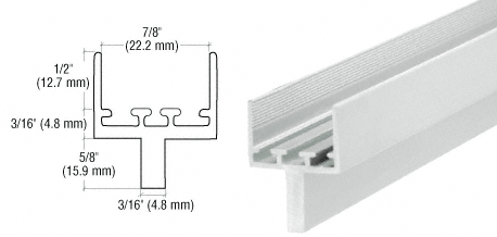 7/8&quot; Clear Anodized Insulating Glass Center Set Patio Door Adapter | PA200A | PA200A