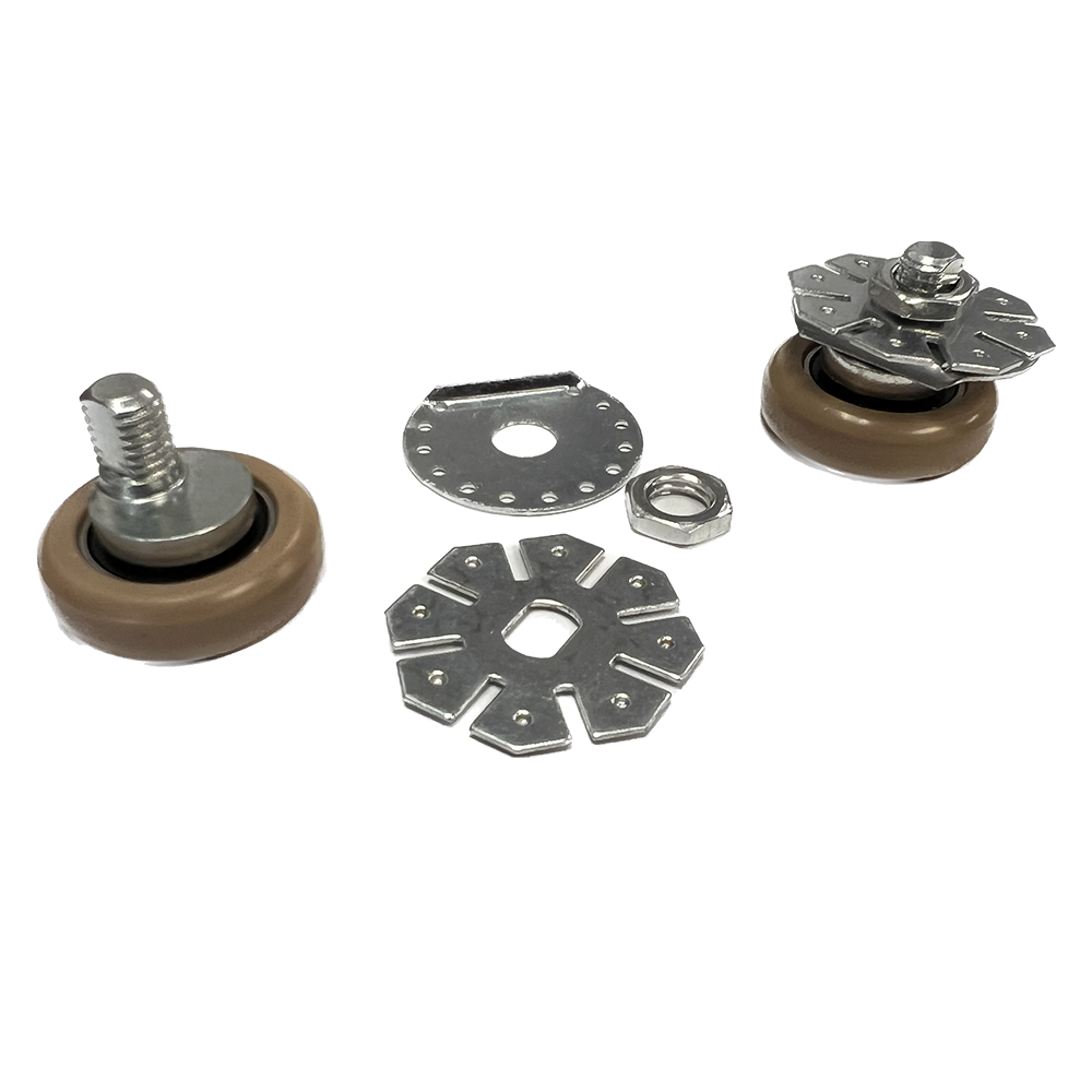 Shower Door 1&quot; Diameter Ball Bearing Double Roller Assembly for Sliding Shower Doors | PASDR