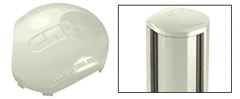 C.R. Laurence CRL AWS  Oyster White 135 Degree Round Post Cap | PC135R0W