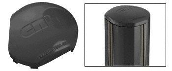 C.R. Laurence CRL AWS  Black 135 Degree Round Post Cap | PC135RBL