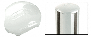 C.R. Laurence CRL AWS  Sky White 135 Degree Round Post Cap | PC135RW