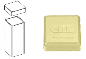 C.R. Laurence CRL Chromate (Unfinished) 100 Series Post Cap | PC1CRM