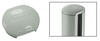 C.R. Laurence CRL  Aluminum Windscreen System Agate Gray Round Post Cap for 180 Degree Center Post or End Post | PC1RAGY