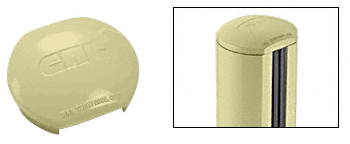 C.R. Laurence CRL Chromate (Unfinished) Aluminum Windscreen System Round Post Cap for 180 Degree Center Post or End Post | PC1RCRM
