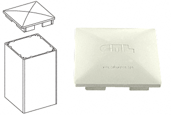 C.R. Laurence CRL Oyster White 100 Series Low Profile Post Cap | PC20W